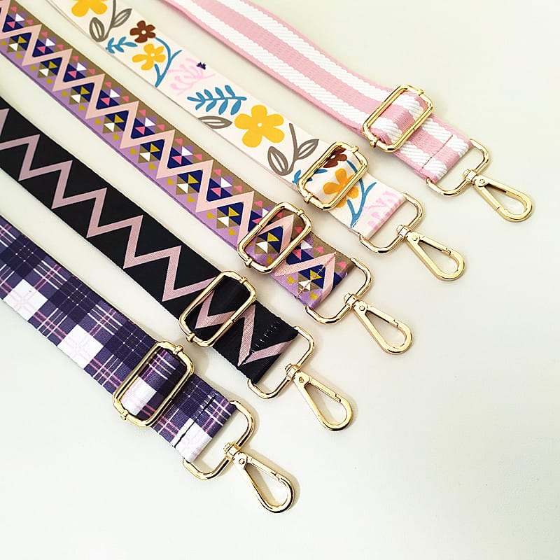 Adjustable Patterned Bag Shoulder Strap
