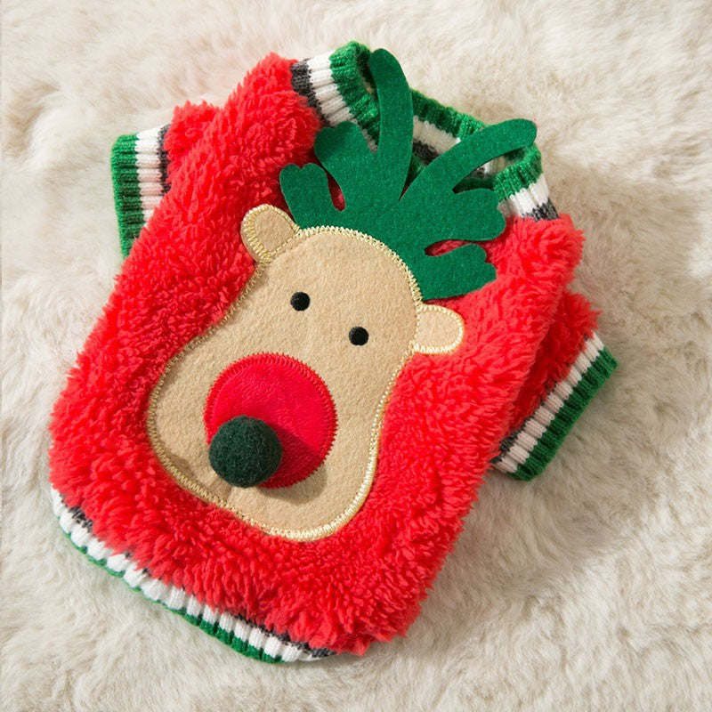 Christmas Dog Outfit – Festive Red & Green Set for Holiday Cheer 🎅🐾