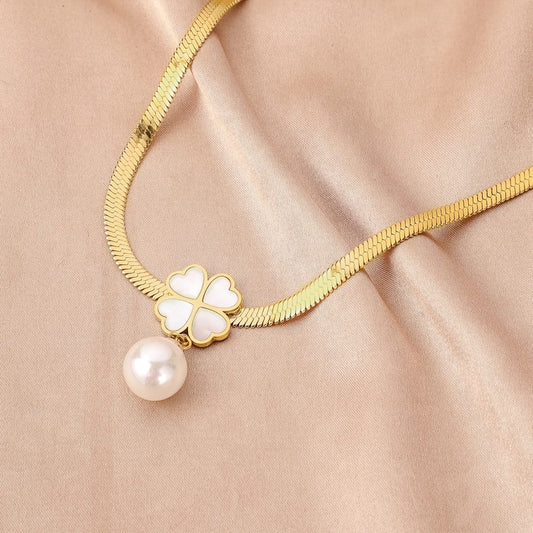 👑 Crystal Blossom Necklace Set for Women