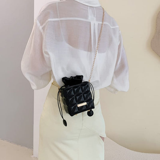 Chic Mini Bucket Crossbody Bag