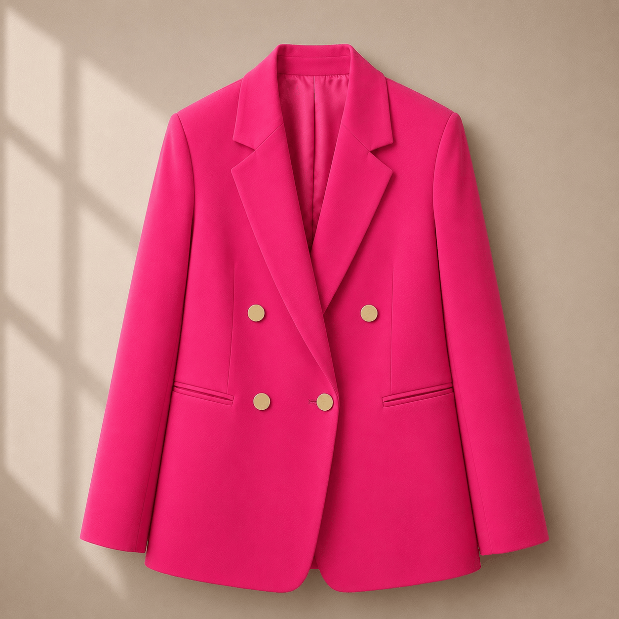 Socialite Chic Button-Detail Jacket
