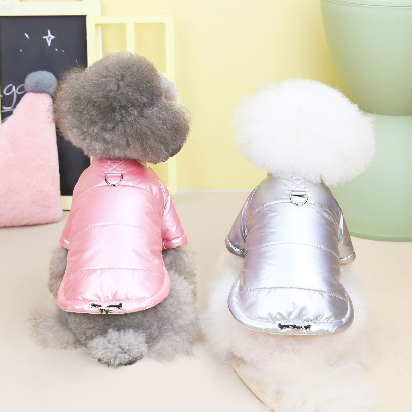 Metallic Dog Jacket – Winter-Ready & Fashion-Forward ✨🐾