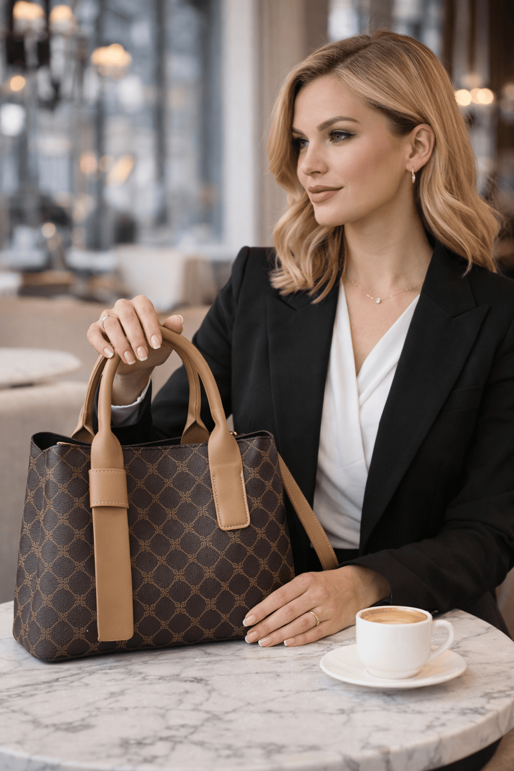 Elegant Brown Leather Tote Bag – Timeless Style Meets Everyday Function