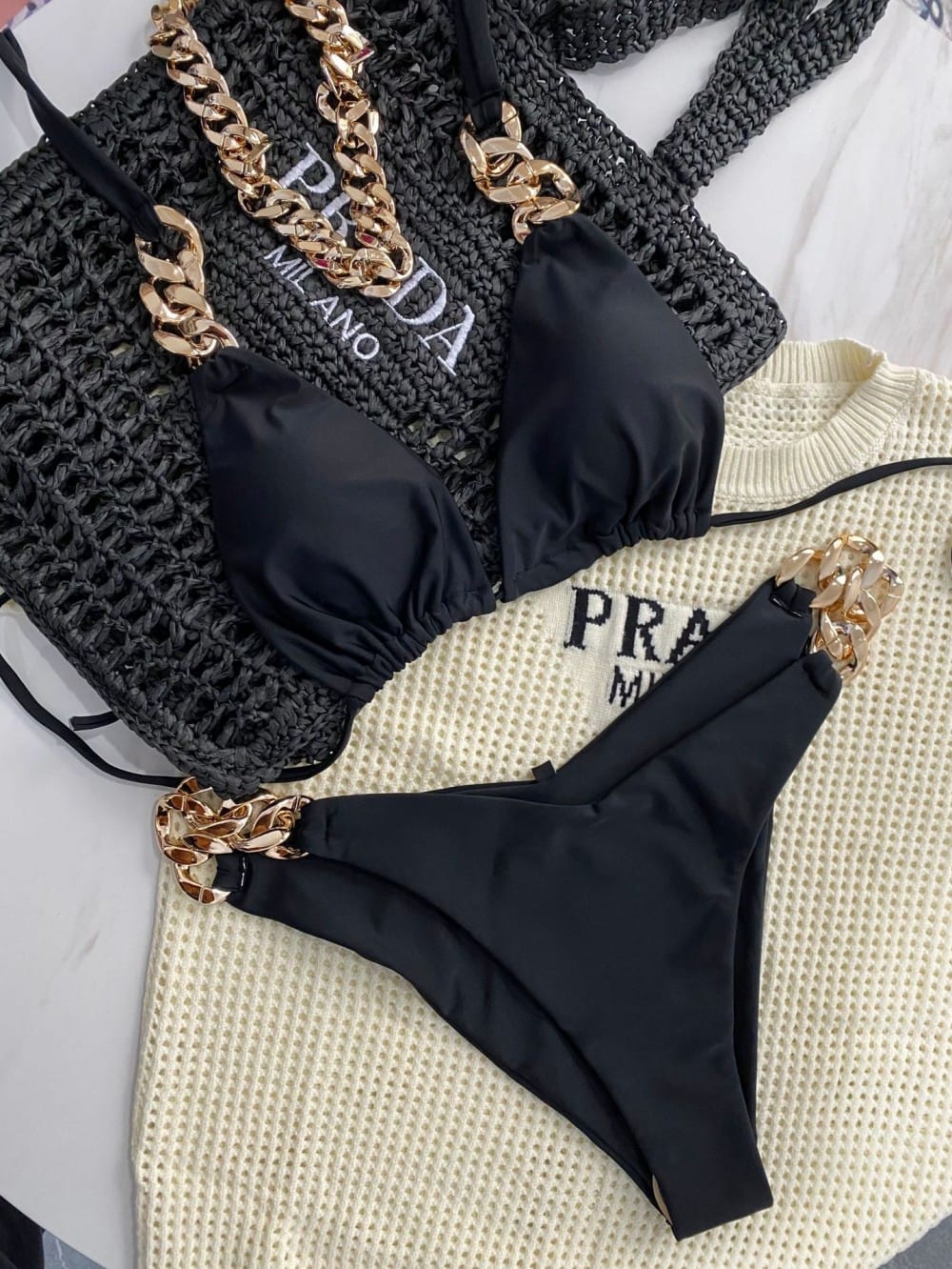Luxe Ring Detail Bikini Set