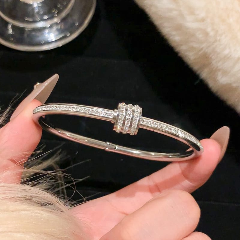 ✨ Light Luxury Stainless Steel Charm Bracelet Collection