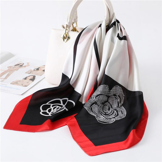 🌷 Versatile Printed Square Scarf