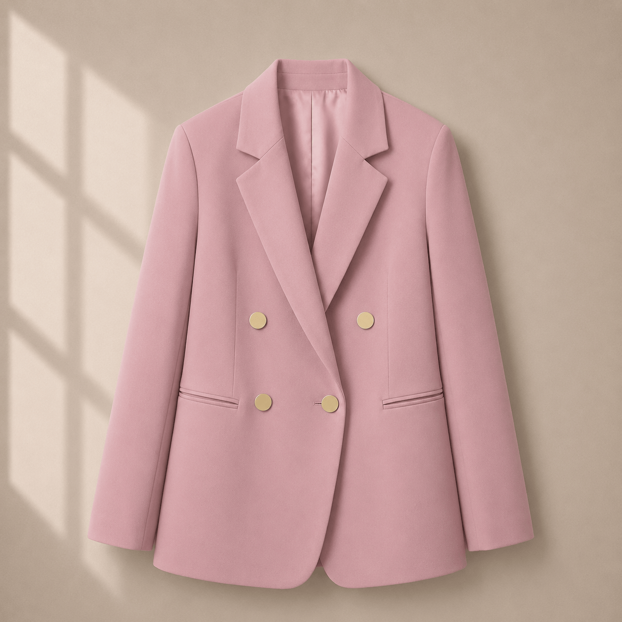 Socialite Chic Button-Detail Jacket