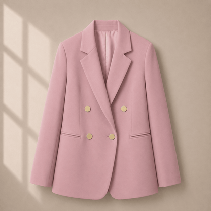 Socialite Chic Button-Detail Jacket