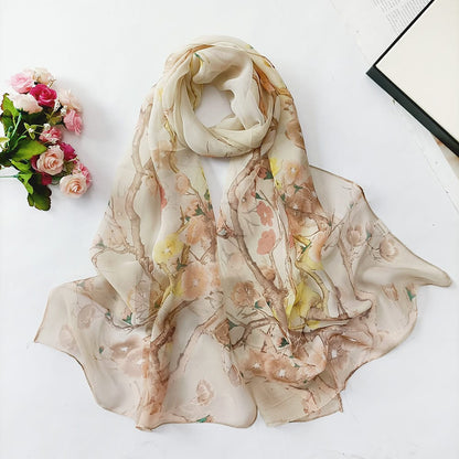 🌸 Luxury Printed Square Fashion Scarf