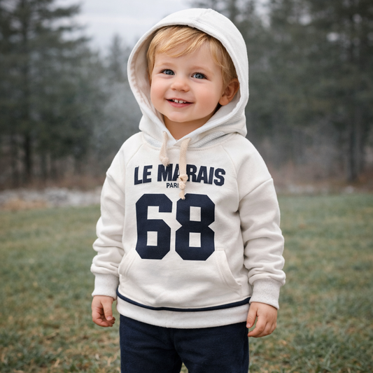 Cartoon casual digital print baby hoodie