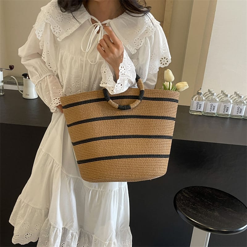 Chic Woven Summer Beach Bag – Effortless Style for Sunny Days