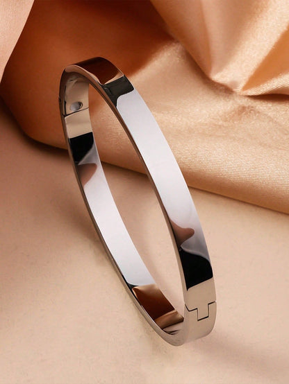 ✨ Light Luxury Stainless Steel Charm Bracelet Collection