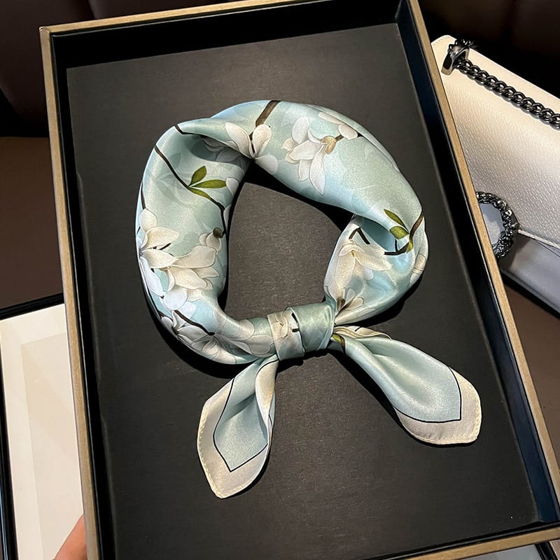 ✨ Genuine Silk Printed Square Scarf