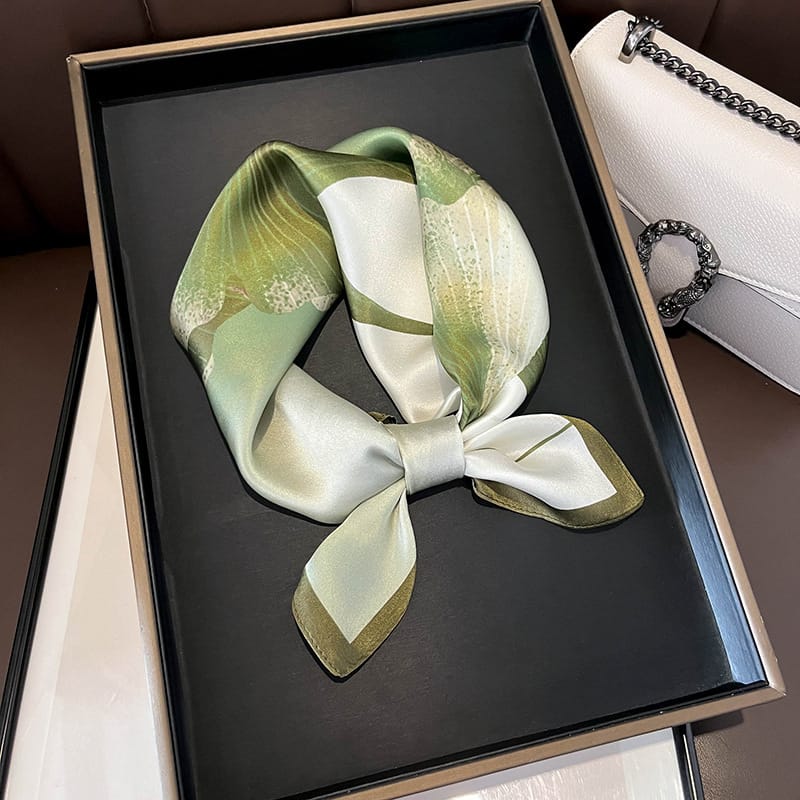 ✨ Genuine Silk Printed Square Scarf