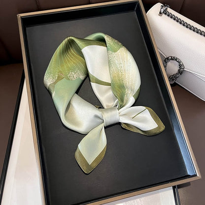 ✨ Genuine Silk Printed Square Scarf