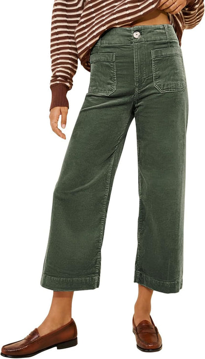 Essential Ease High-Waist Straight-Leg Trousers
