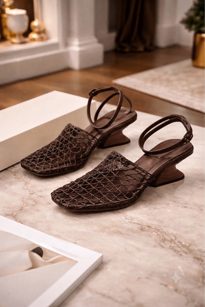 Riviera Woven Wedge Sandals