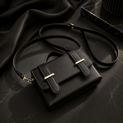 Chic Solid Color Crossbody Bag