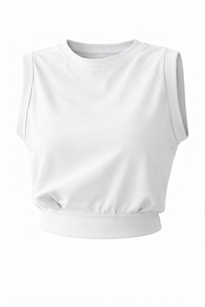 Effortless Drawstring Sleeveless Top