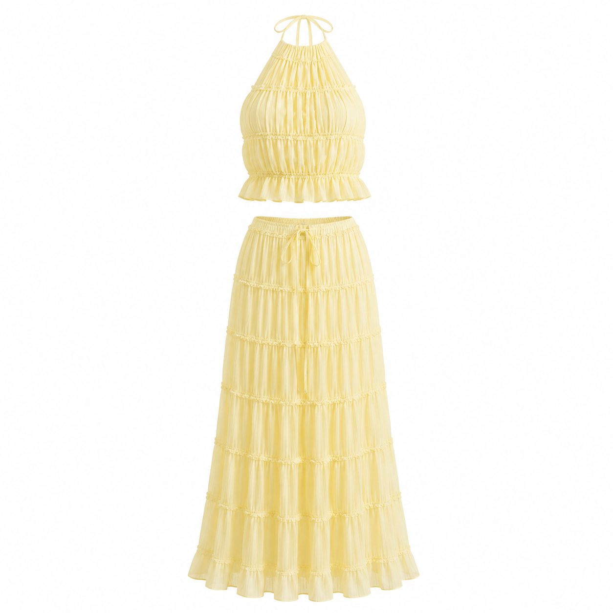 ✨ Urban Chic Sleeveless Top & Skirt Set