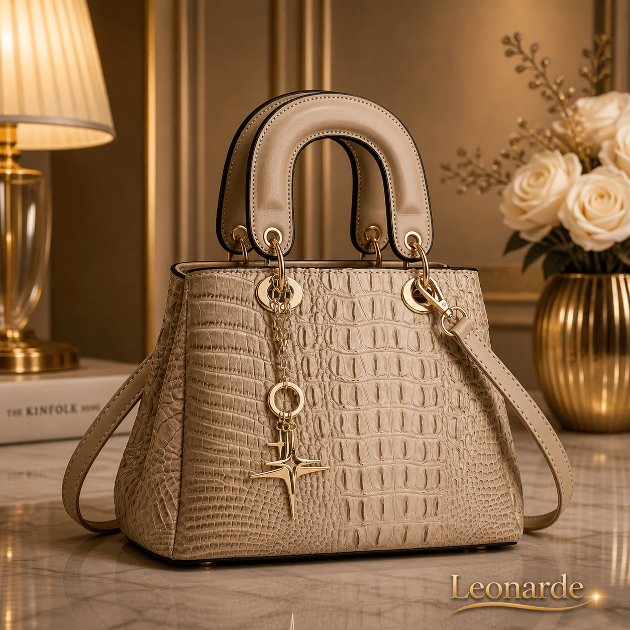 Embossed PU Leather Street Style Handbag
