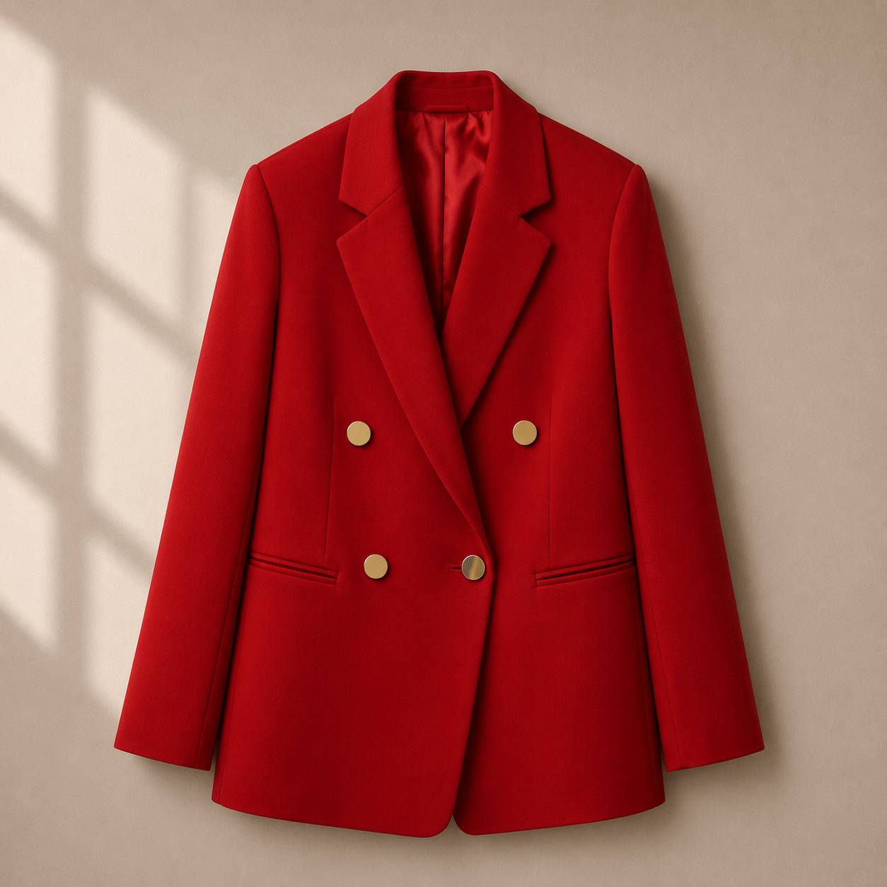 Socialite Chic Button-Detail Jacket