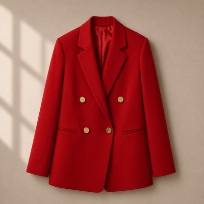 Socialite Chic Button-Detail Jacket