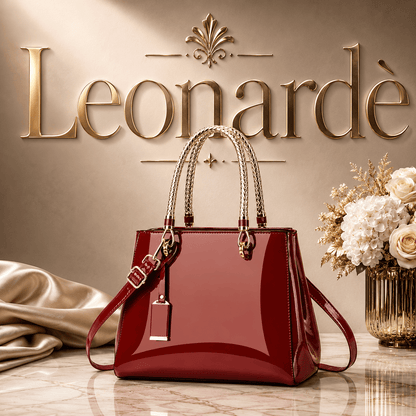 Glossy PU Leather Fashion Tote Handbag