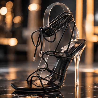 Vino Luxe Crystal Stiletto Sandals