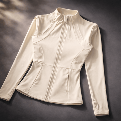 Autumn And Winter Professional Yoga Sports Coat Female Zipper Cardigan Suit