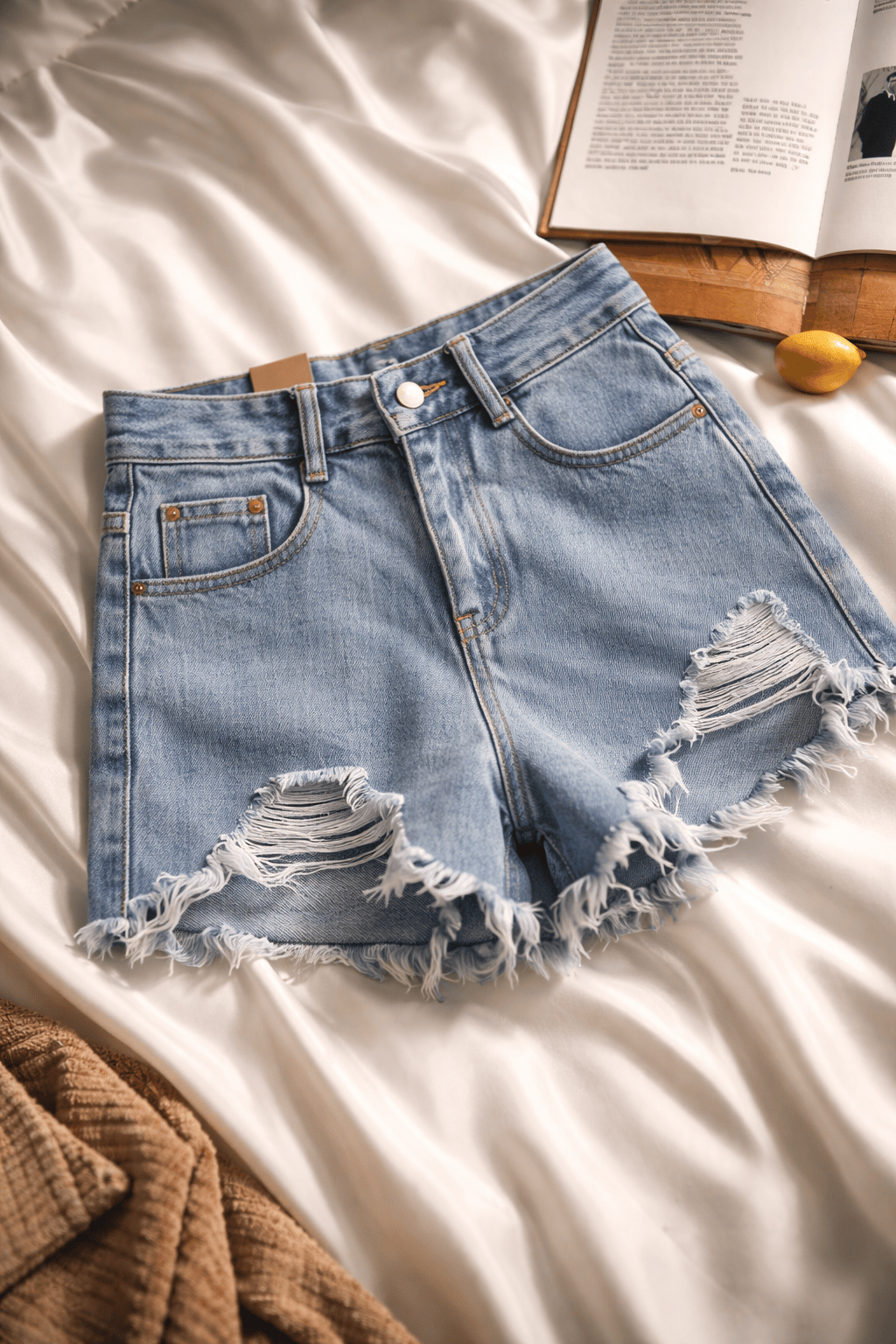 Urban Chic High-Waist Denim Shorts