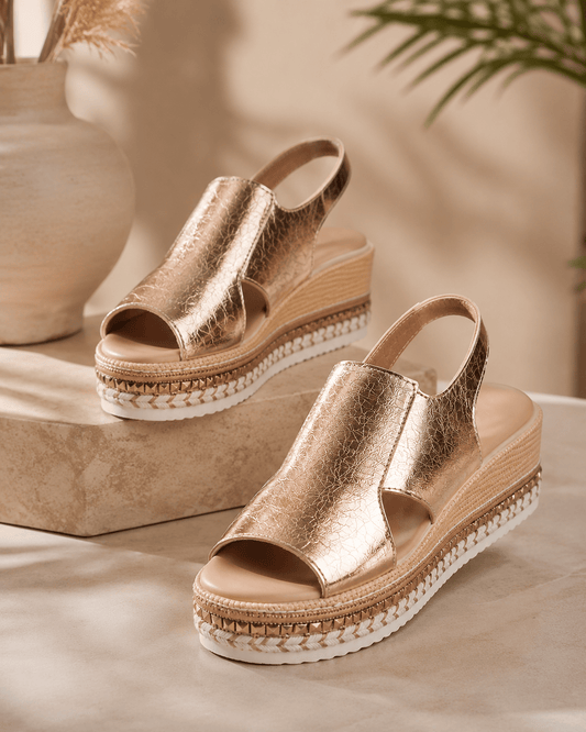 Glamour Luxe Metallic Sandals