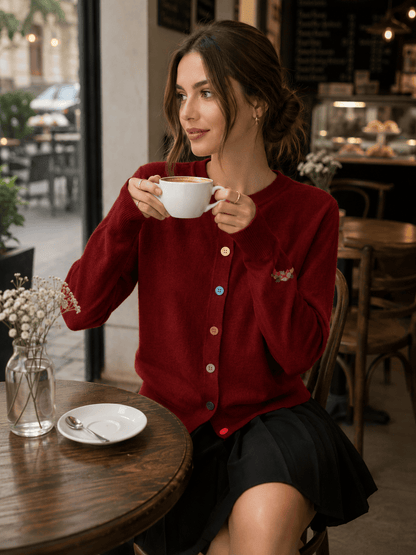 Embroidered Relaxed-Fit Fashion Top