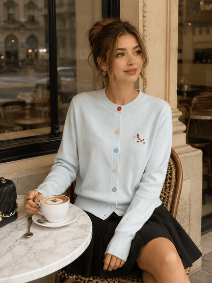 Embroidered Relaxed-Fit Fashion Top