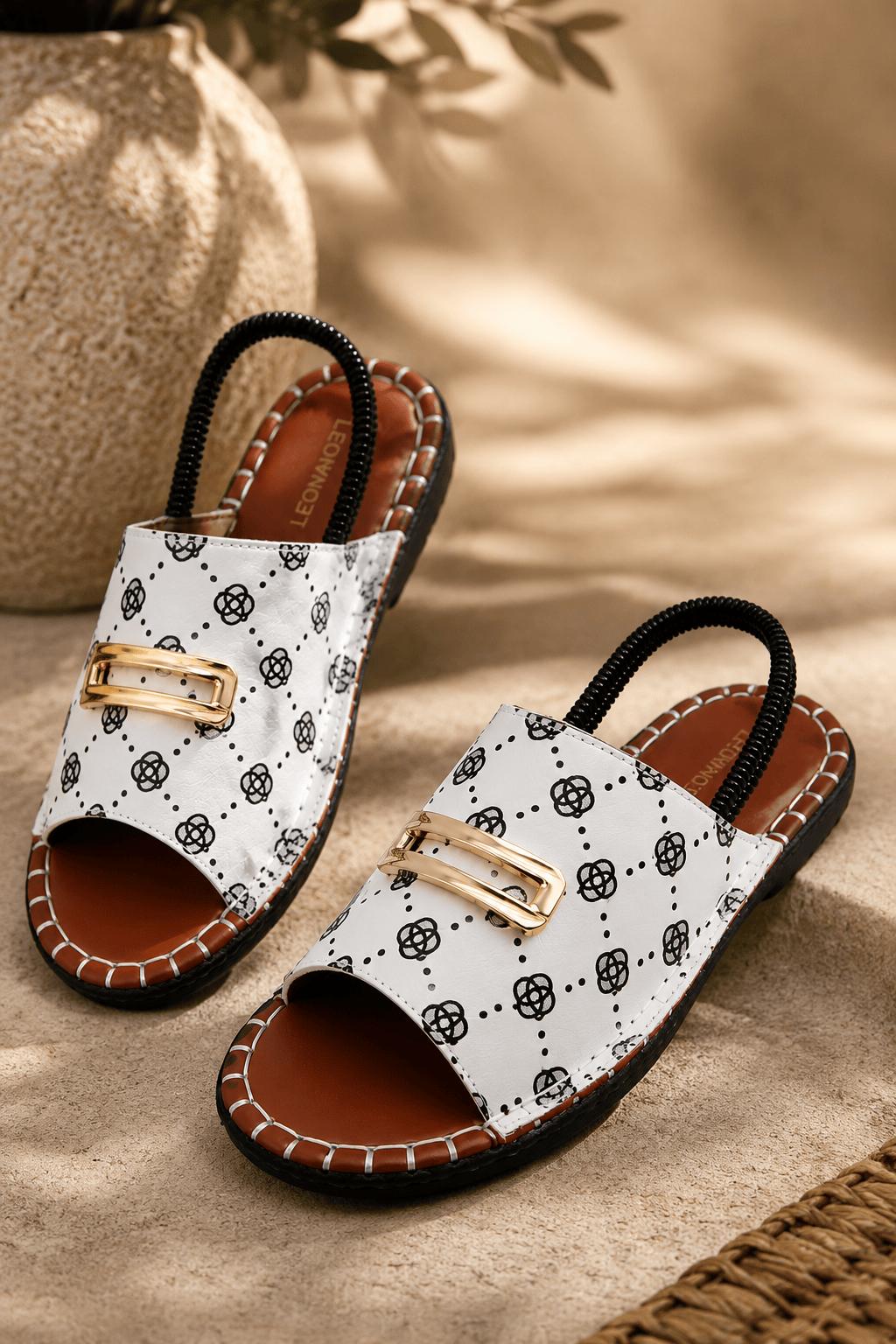 Riviera Buckle Comfort Sandals