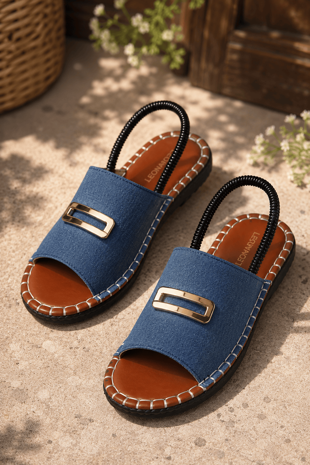 Riviera Buckle Comfort Sandals
