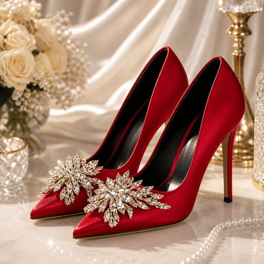 Starlight Rhinestone Pointed Heels
