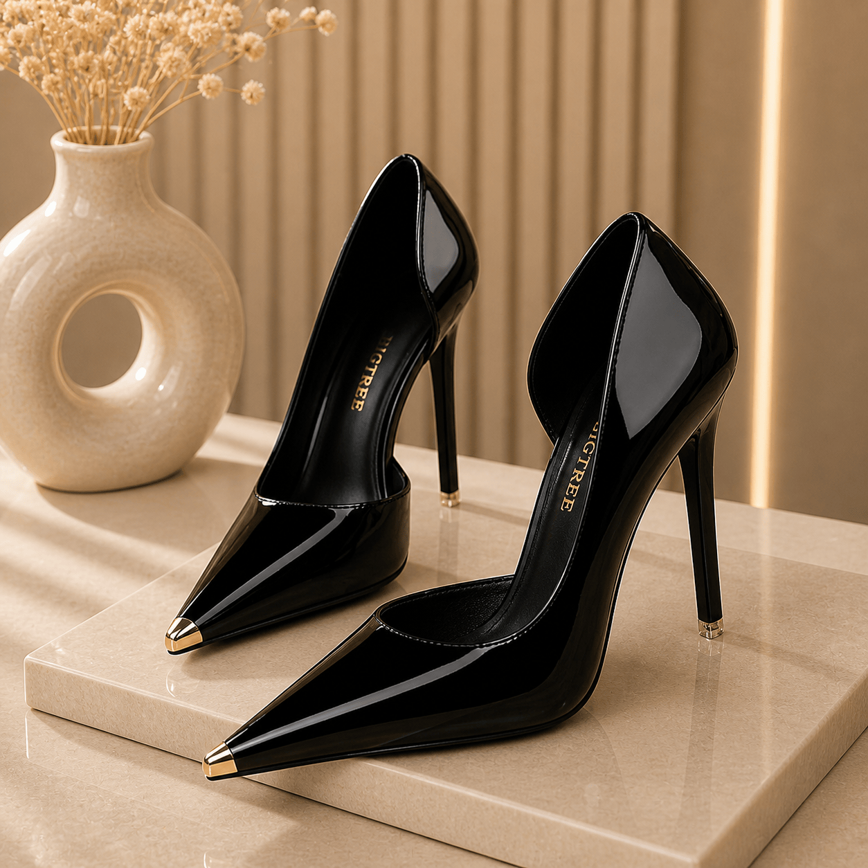Glossique Patent Stiletto Heels