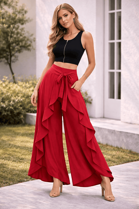 Graceful Pleated Chiffon Maxi Skirt