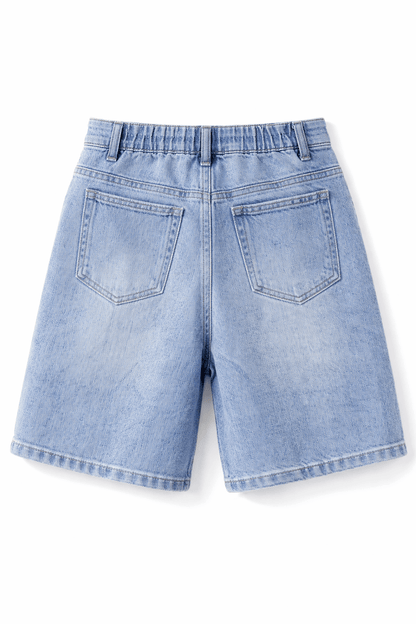Coastal Chic Distressed Cropped Denim Pants