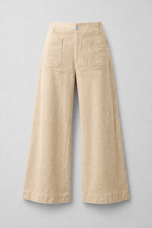 Essential Ease High-Waist Straight-Leg Trousers