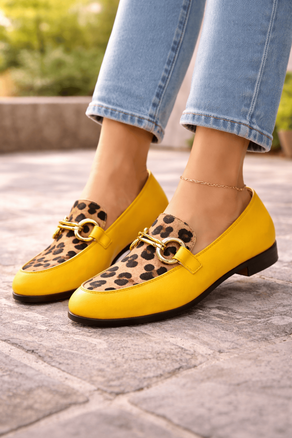 Autumn Strap Low-cut Chunky Heel Small Leather Shoes