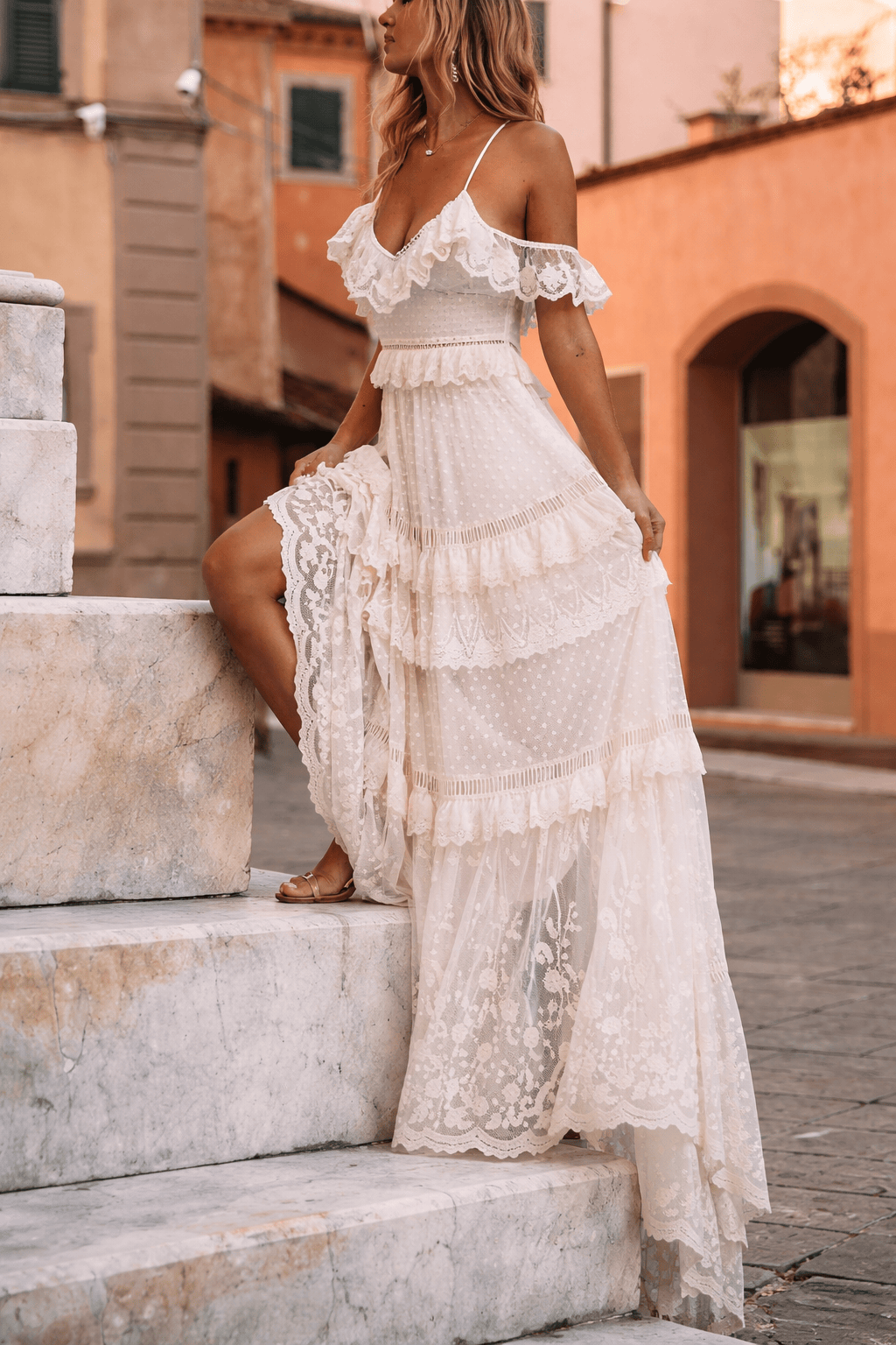 New Sexy Lace Suspender Dress