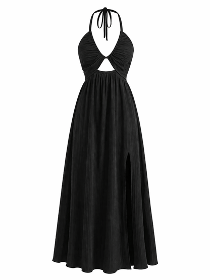 Women's Lace-Up Strap Midi Dress