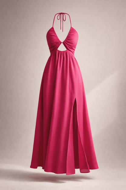 Women's Lace-Up Strap Midi Dress