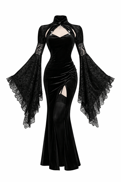 Dark Style Elegant Slim New Chinese Style Snake Pendant Cheongsam
