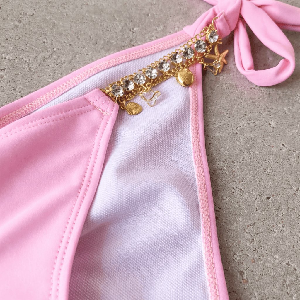 Luxury Crystal Charm Bikini Set