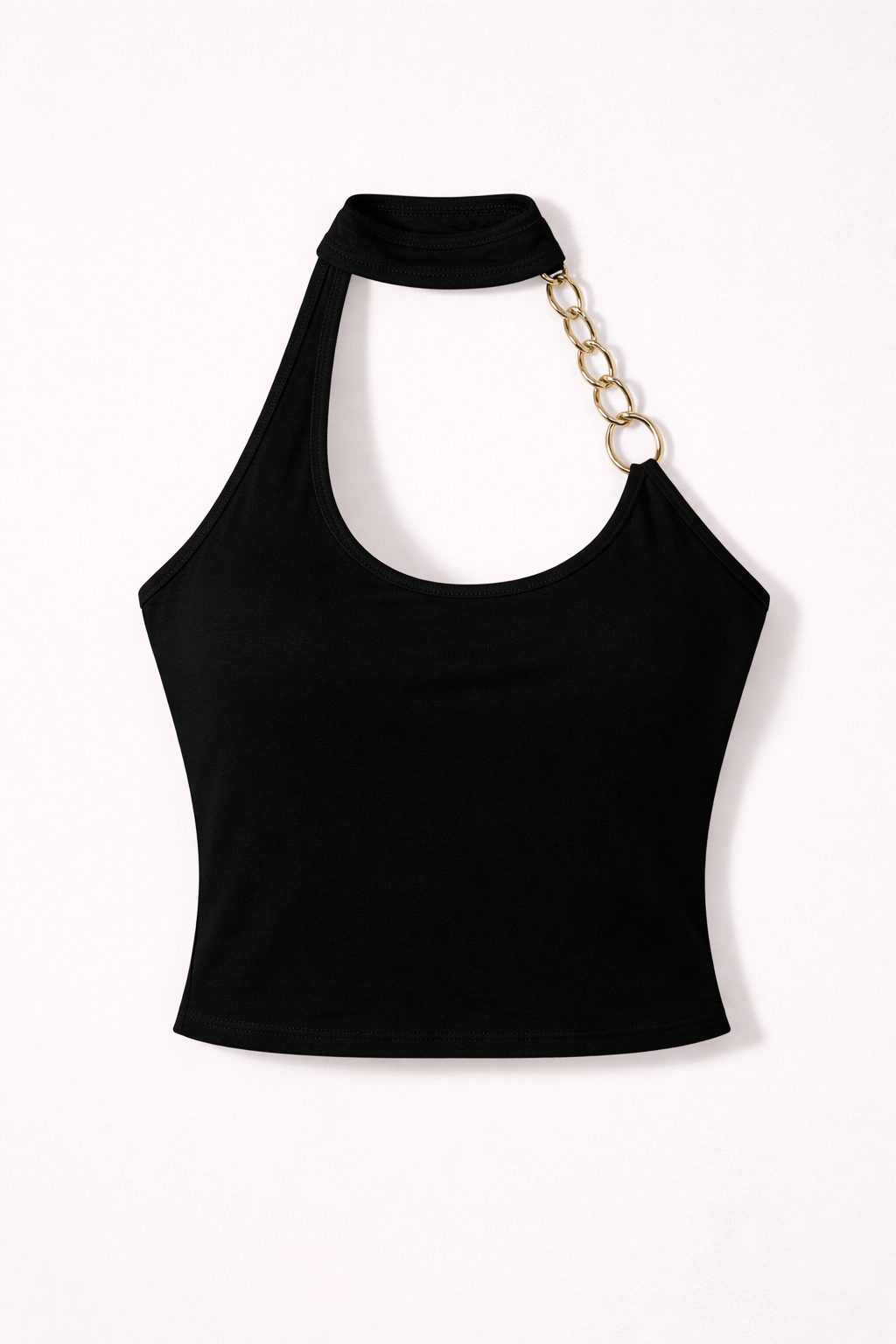 Women's Clothing Fashion Street Style Hot Girl Wear Iron Chain Halter Wrapped Chest Ultra Short Skirt Outfit