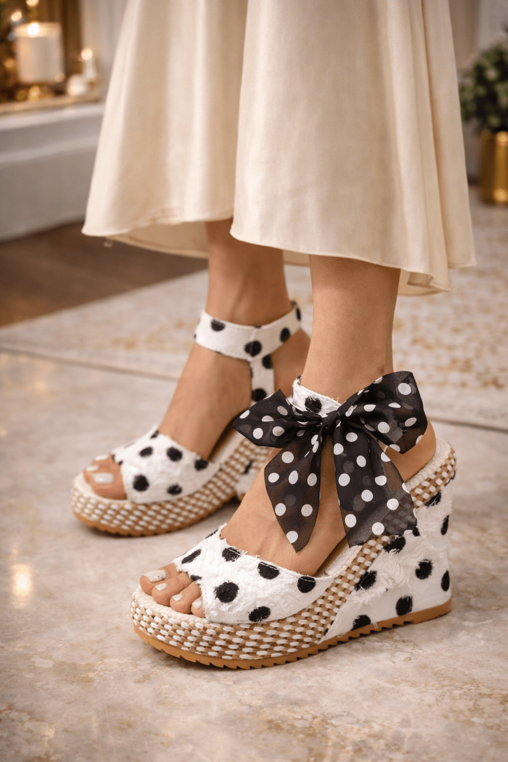 Bohemian Breeze Tassel Wedge Sandals