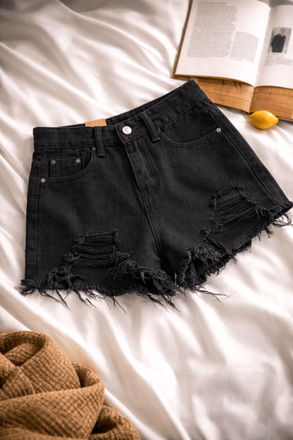 Urban Chic High-Waist Denim Shorts